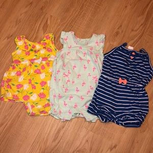 Carter’s Girl’s onesies 6 months